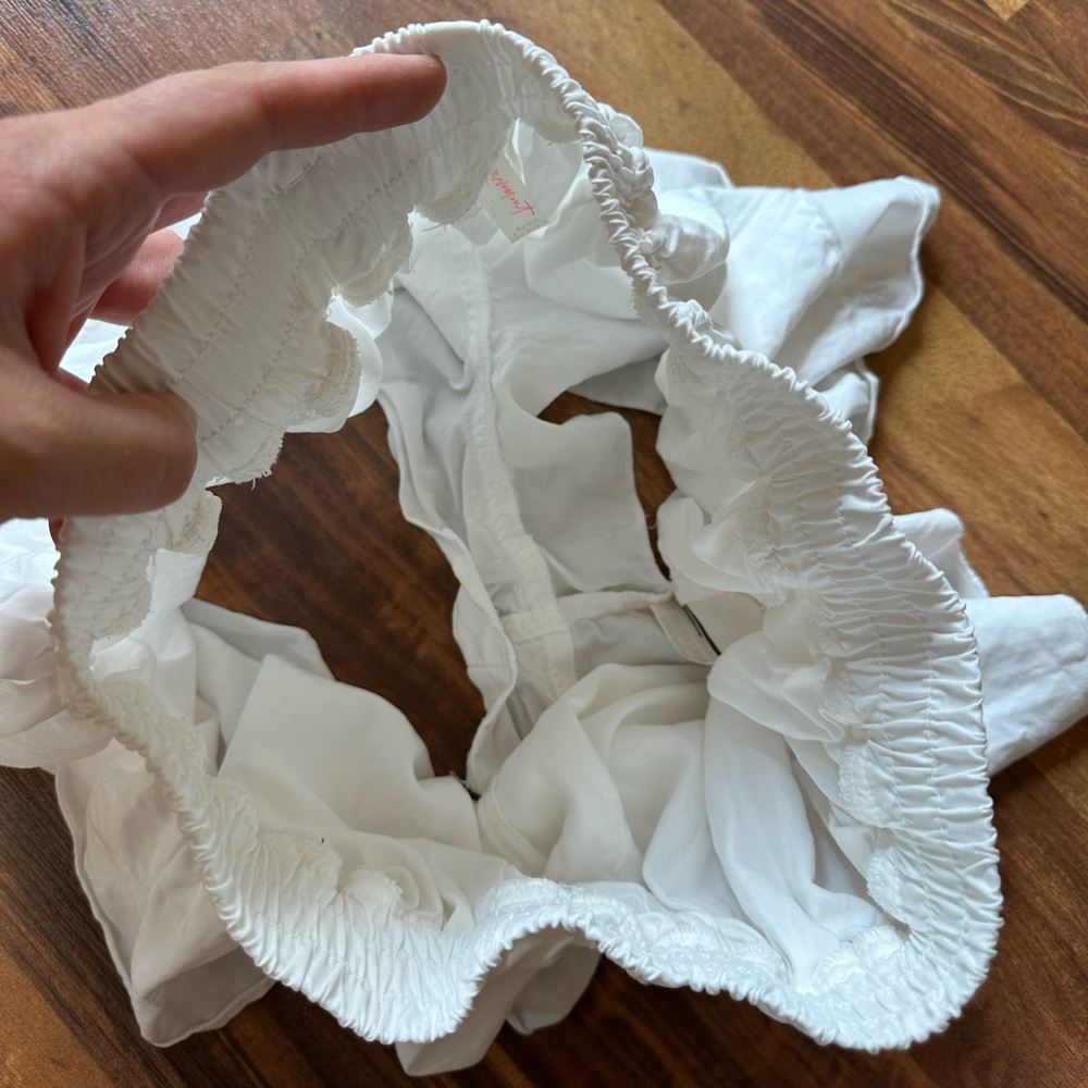 Free People Movement Prima White Ruffle Shorts - Picture 7 of 8